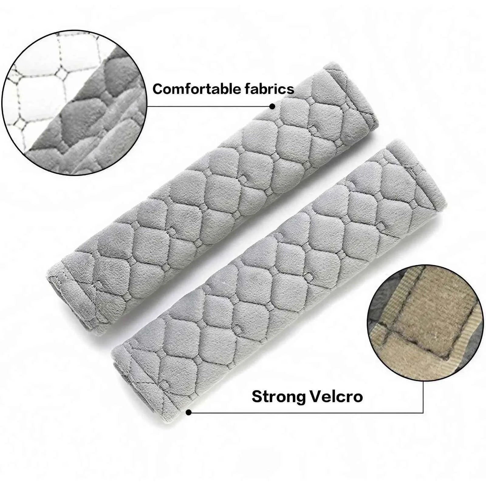 2Pcs Soft Velvet Seat Belt Covers