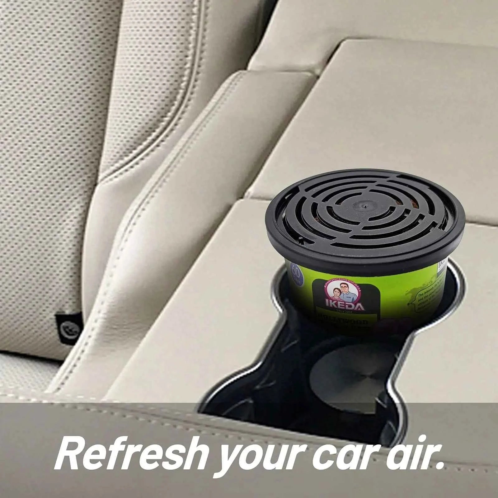 Car Air Freshener Rose Scent Organic Cans. Vehicle Fragrance Long Lasting Smell. 