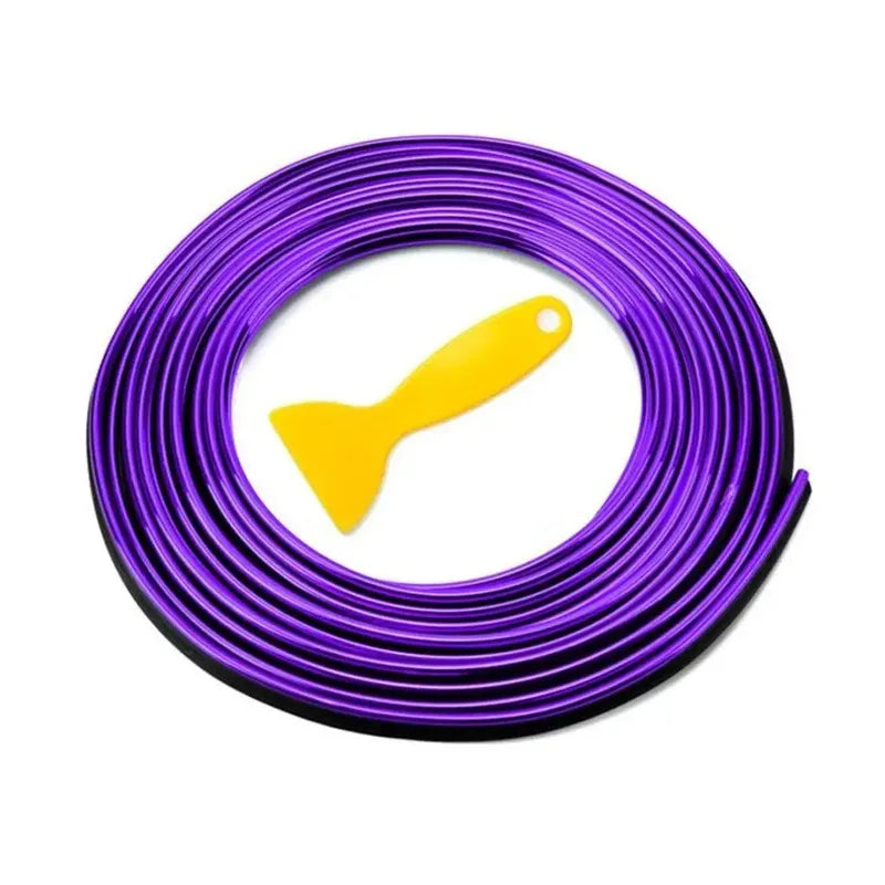 Car Interior Moulding Decorative Trim Strips. Purple