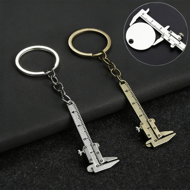Mini Vernier Caliper Keychain. Car Calipers Keyring Pendant Accessory