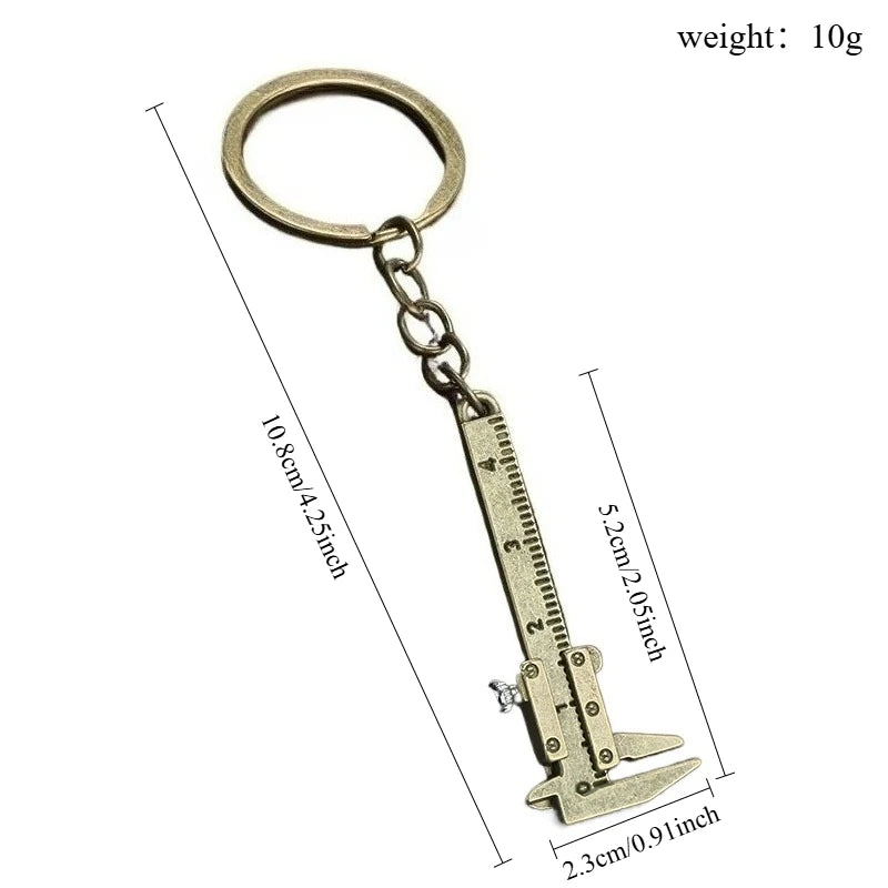 Mini Vernier Caliper Keychain. Car Calipers Keyring Pendant Accessory