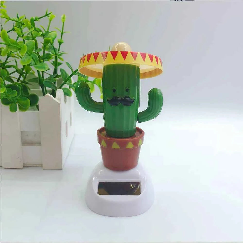 Solar Powered Cactus Decor