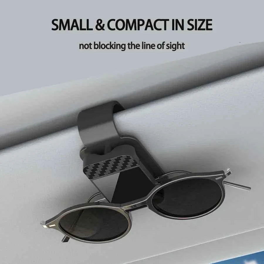 Carbon Fiber Sun Visor Sunglasses Clip
