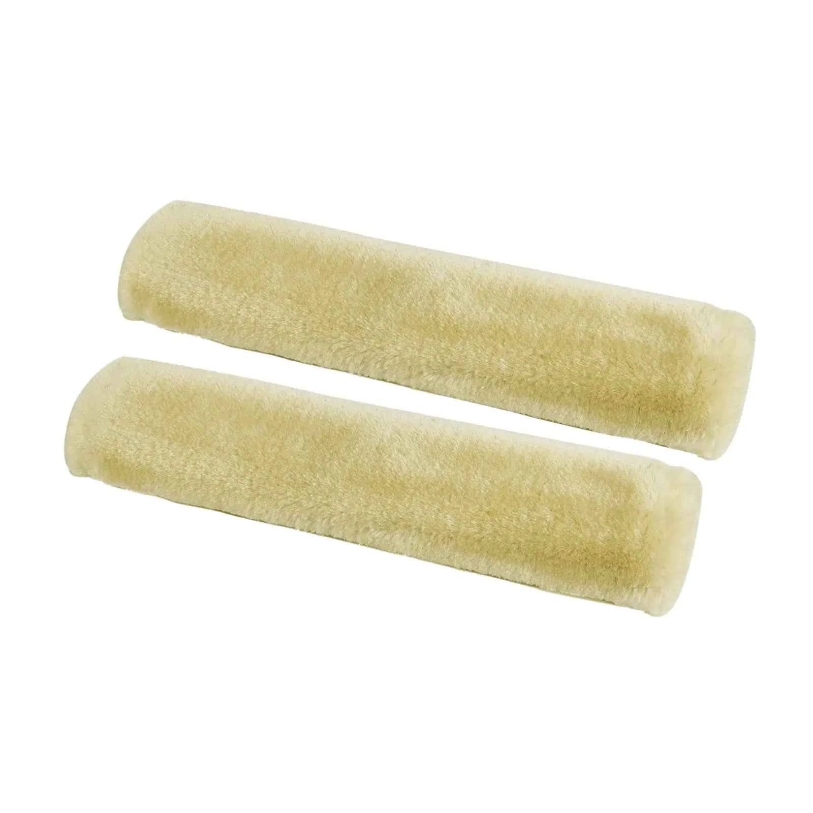 2 Pcs Soft Faux Fur Car Seat Belt Cover