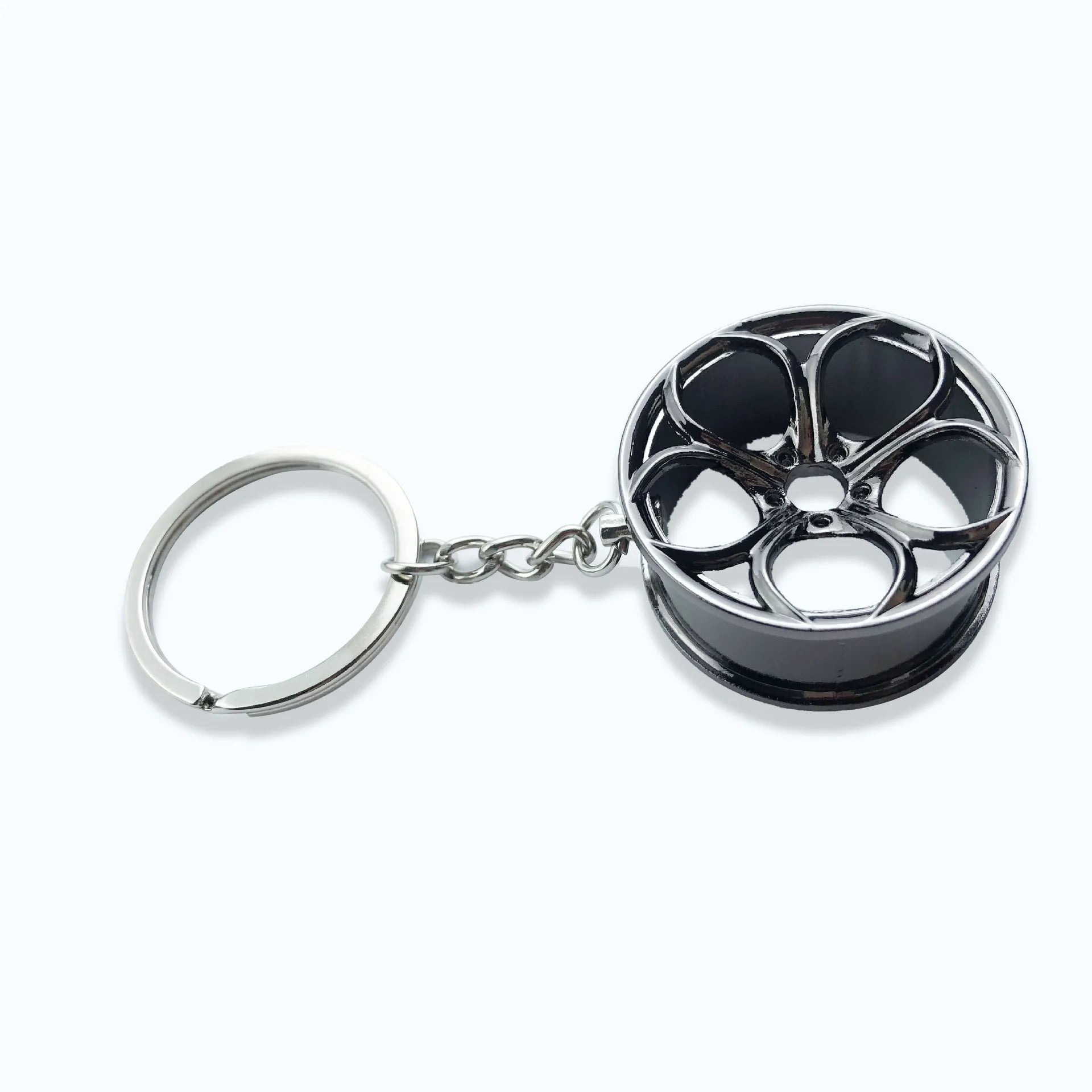 Metal Car Wheel Keychain