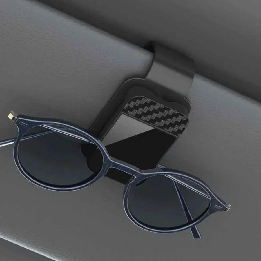 Carbon Fiber Sun Visor Sunglasses Clip