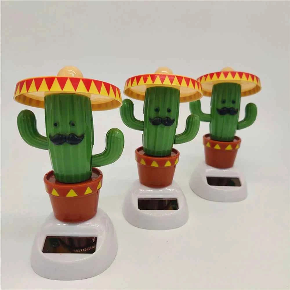 Solar Powered Cactus Decor