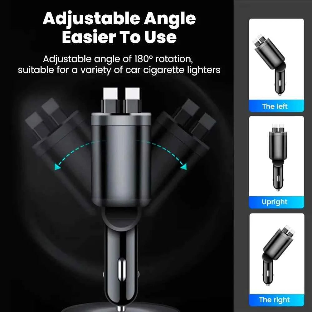 5 in 1 Retractable Car Charger
