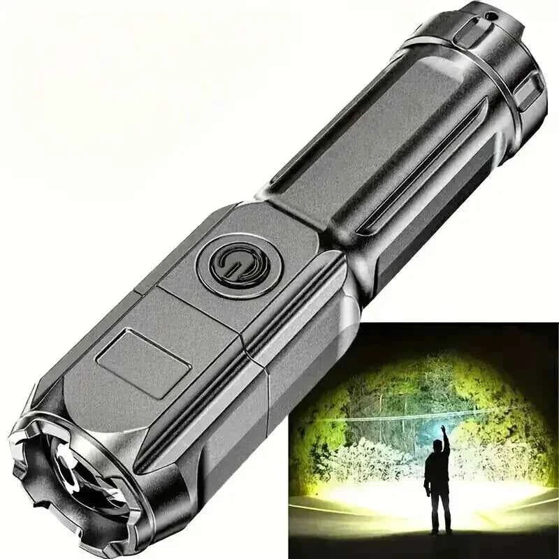 Waterproof LED Flashlight USB Rechargeable