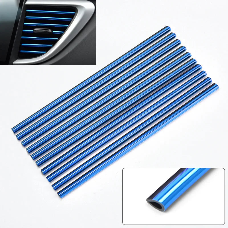 10Pcs Car Air Vent Decorative Strips