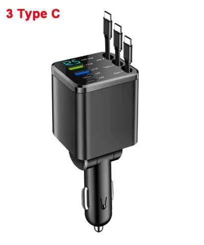 5 in 1 Retractable Car Charger
