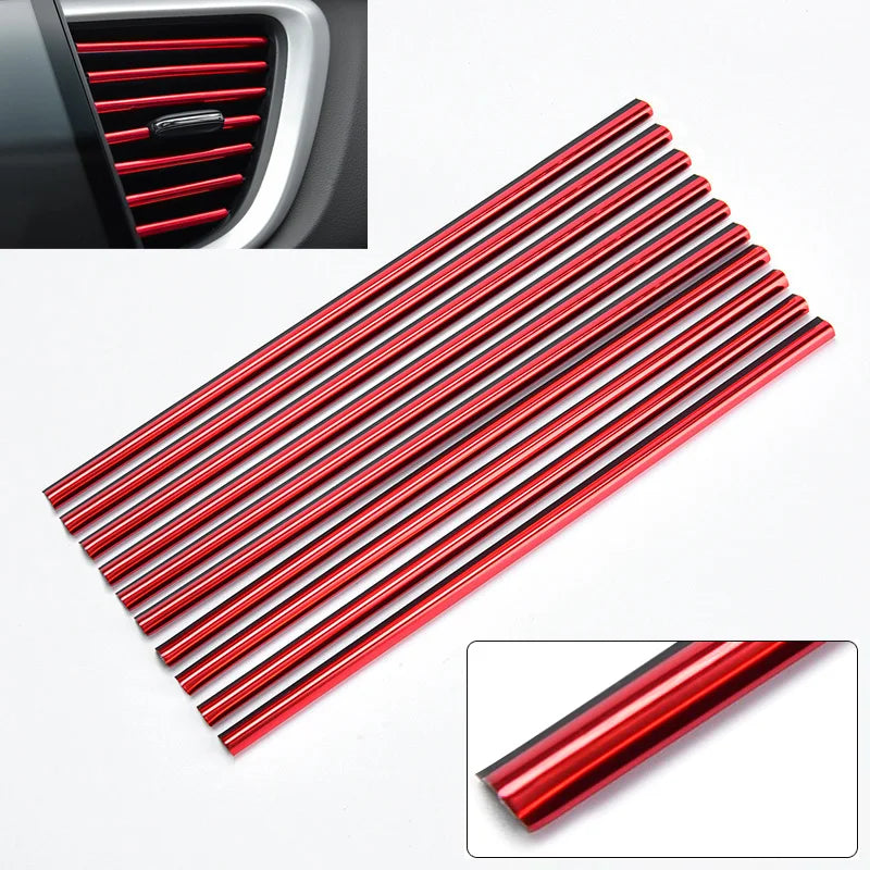 10Pcs Car Air Vent Decorative Strips