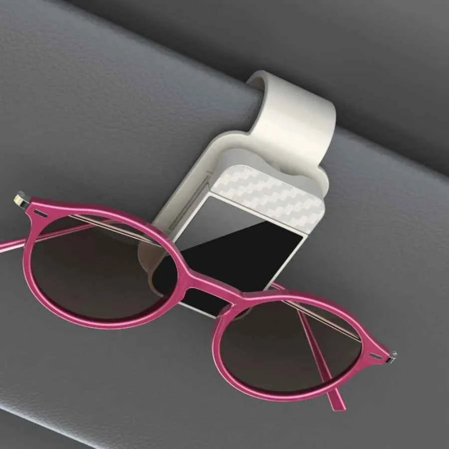 Carbon Fiber Sun Visor Sunglasses Clip