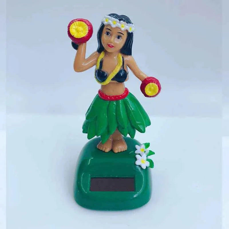 Solar Powered Hawaiian Girl Dashboard Decoration
