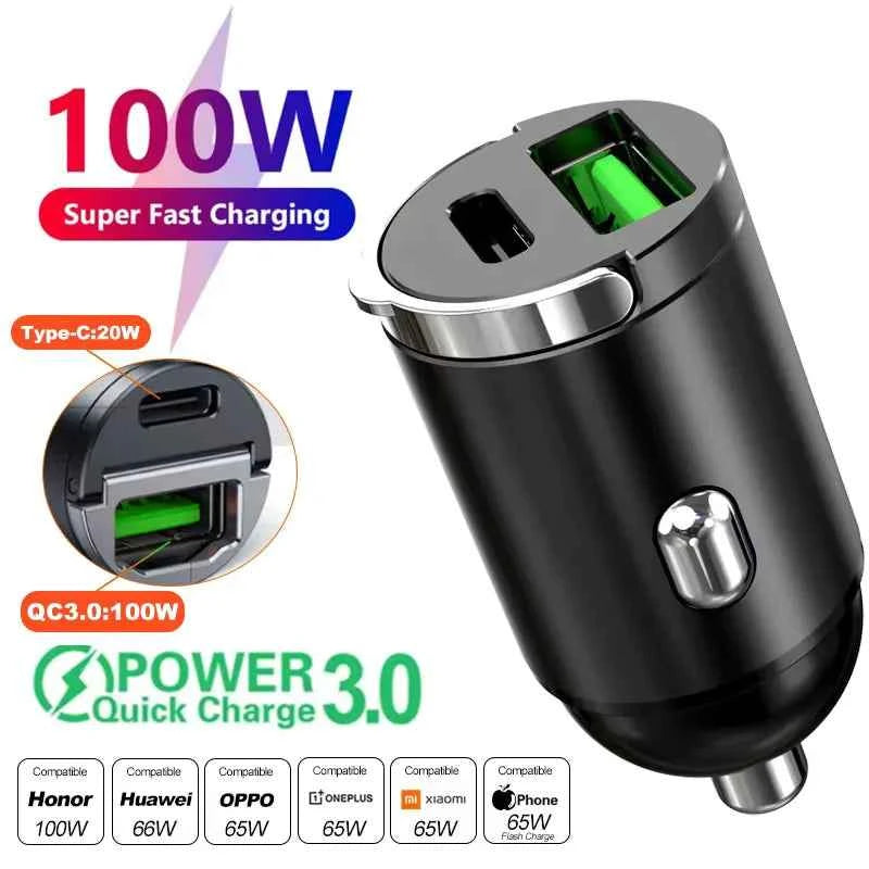 Mini Cigarette Lighter Car Charger 12-24V