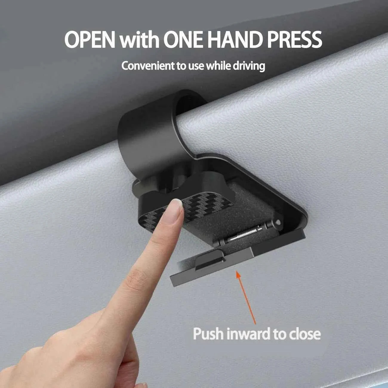 Carbon Fiber Sun Visor Sunglasses Clip