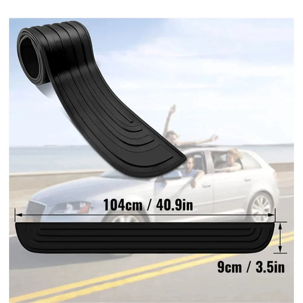 Universal Rear Rubber Bumper Guard Protector Strip