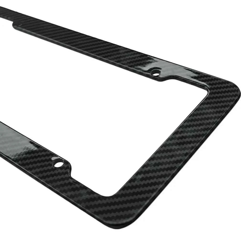 Carbon Fiber License Plate Frame with Standard Screw Kit