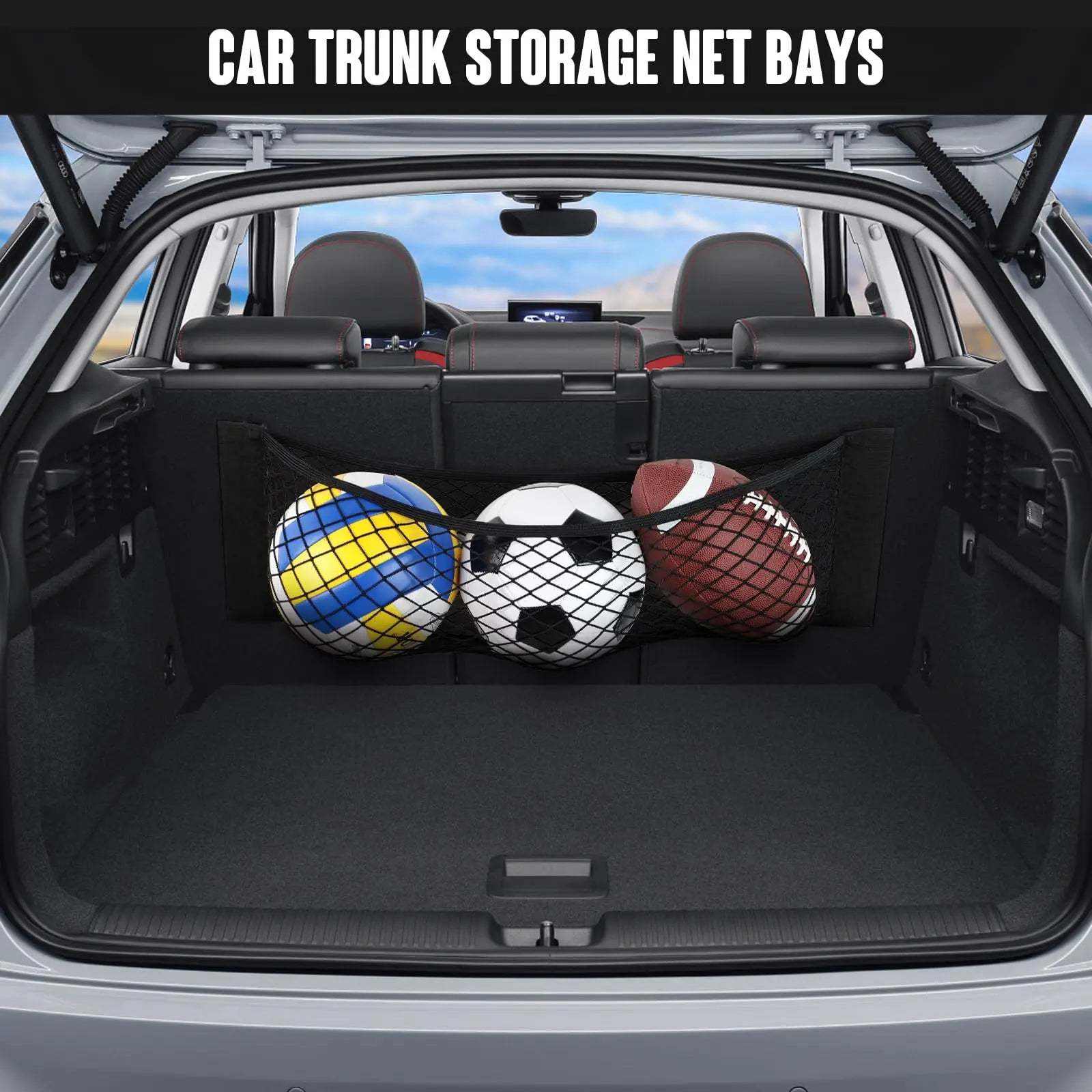 Mesh Velcro Trunk Storage Organizer