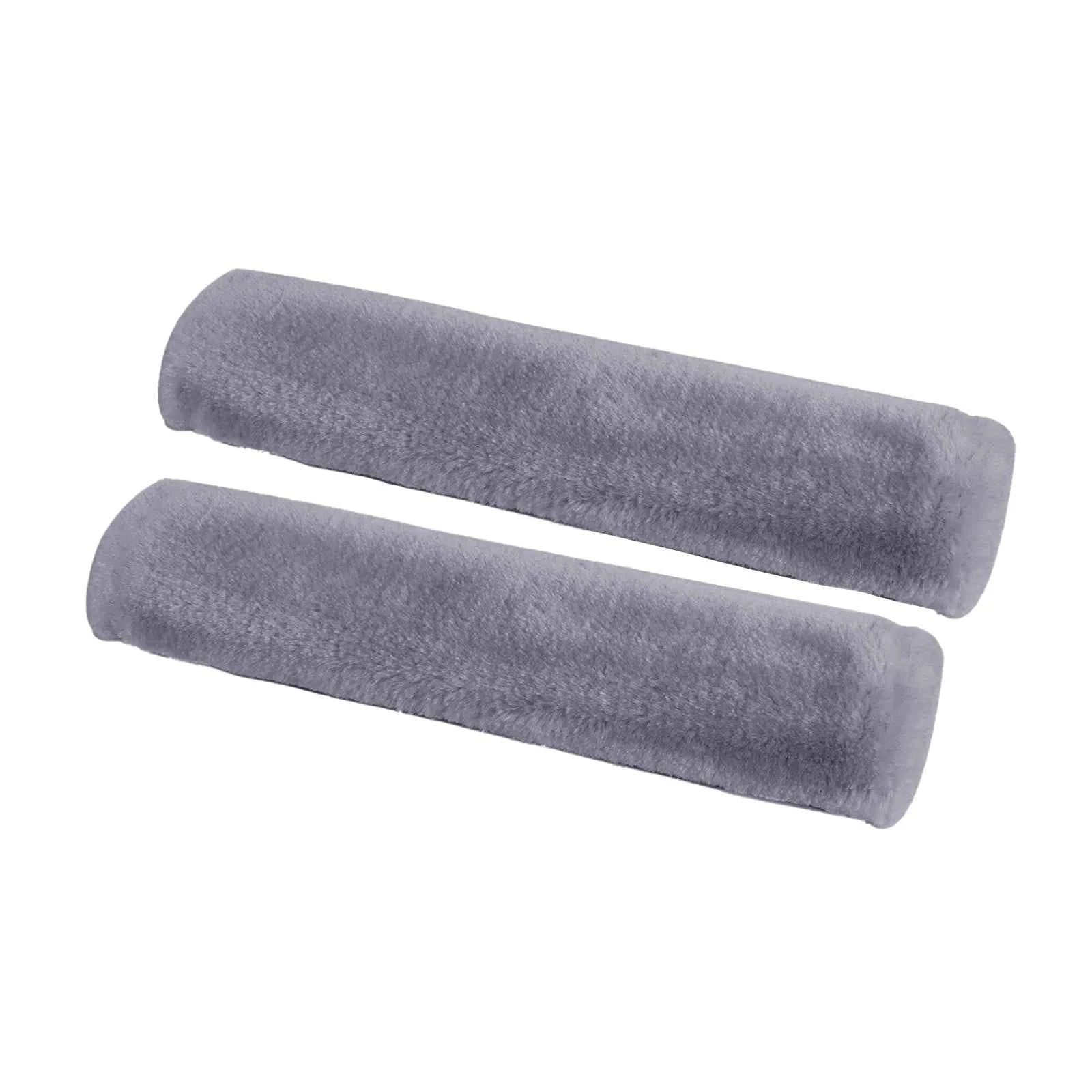 2 Pcs Soft Faux Fur Car Seat Belt Cover