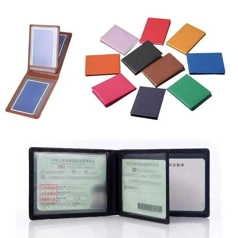Pu Leather Car Driving Documents Holder