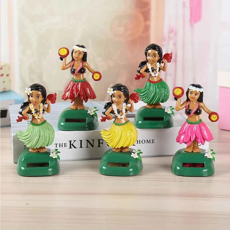 Solar Powered Hawaiian Girl Dashboard Decoration