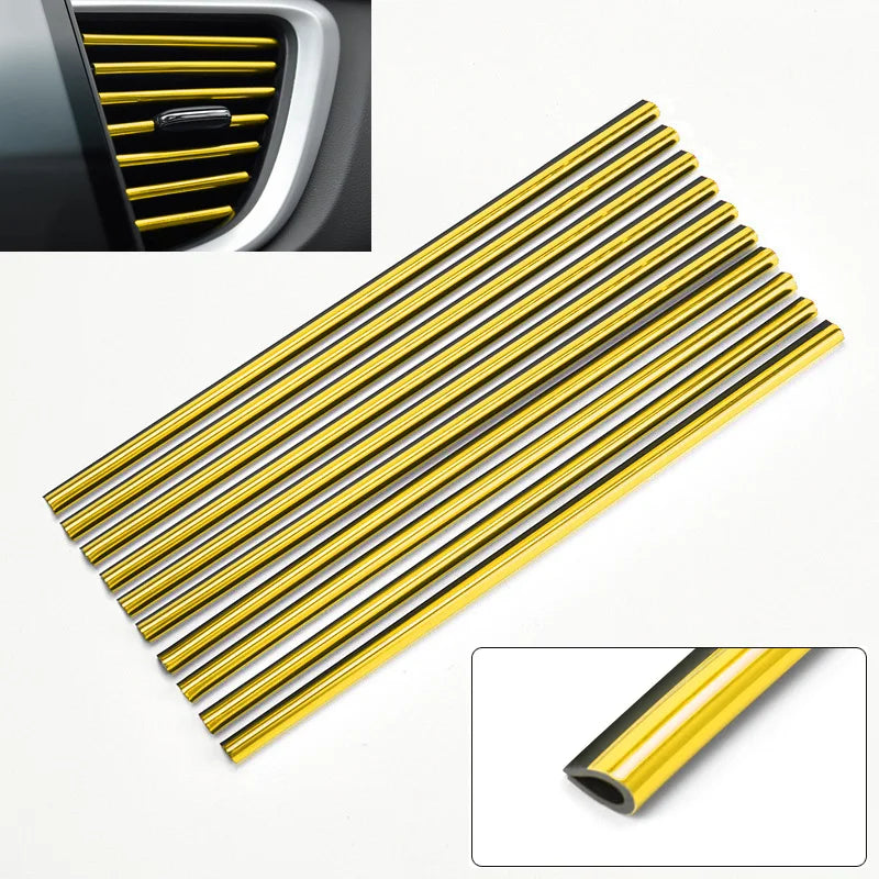 10Pcs Car Air Vent Decorative Strips