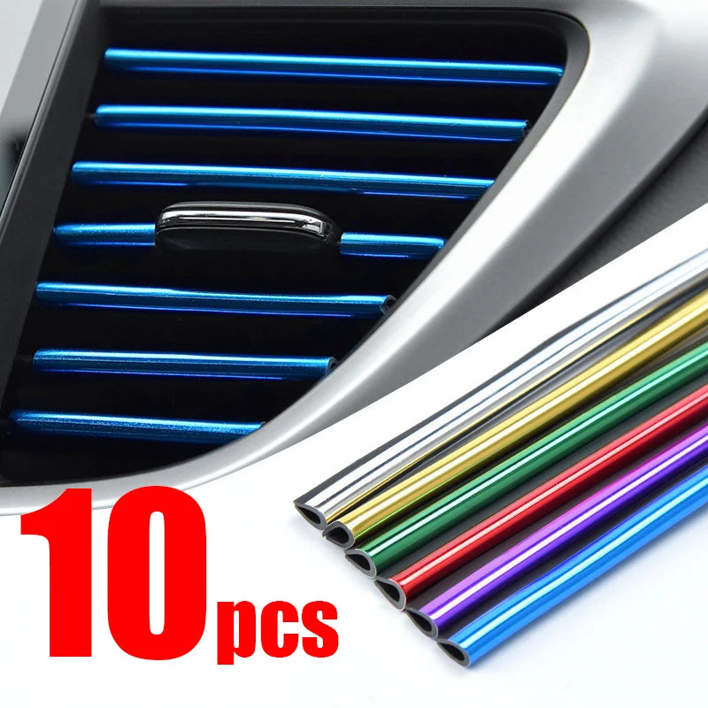 10Pcs Car Air Vent Decorative Strips