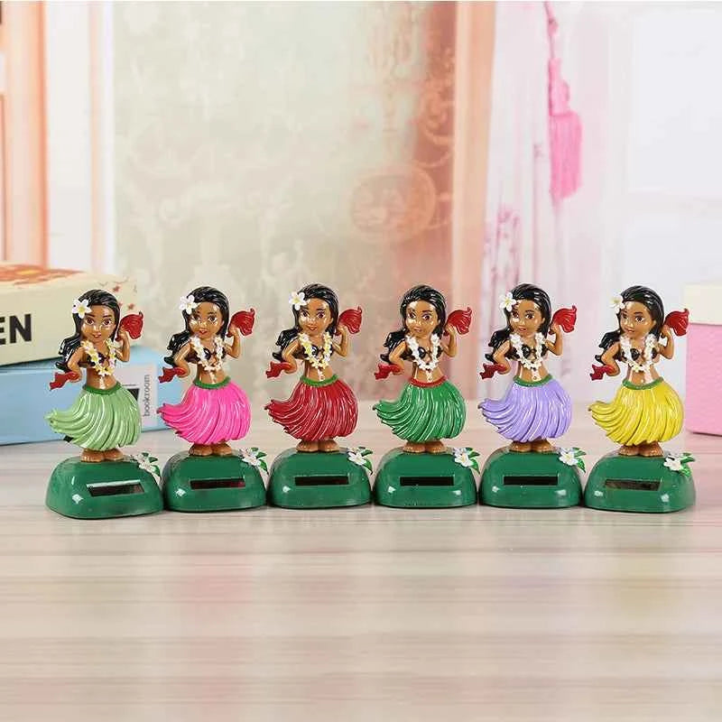 Solar Powered Hawaiian Girl Dashboard Decoration