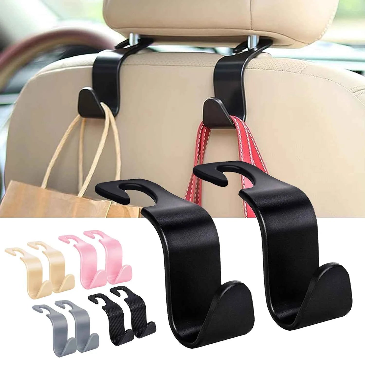 2pcs Car Seat Headrest Storage Hanger