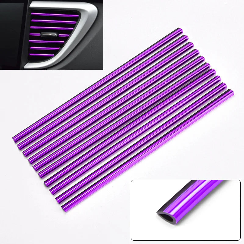 10Pcs Car Air Vent Decorative Strips
