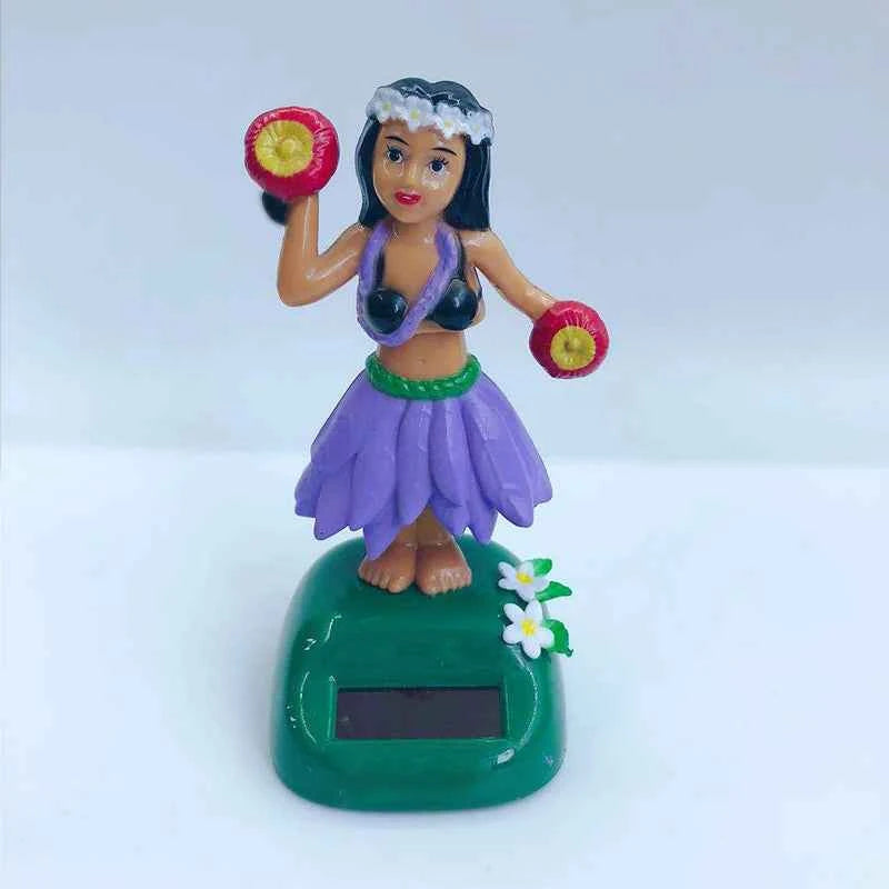 Solar Powered Hawaiian Girl Dashboard Decoration