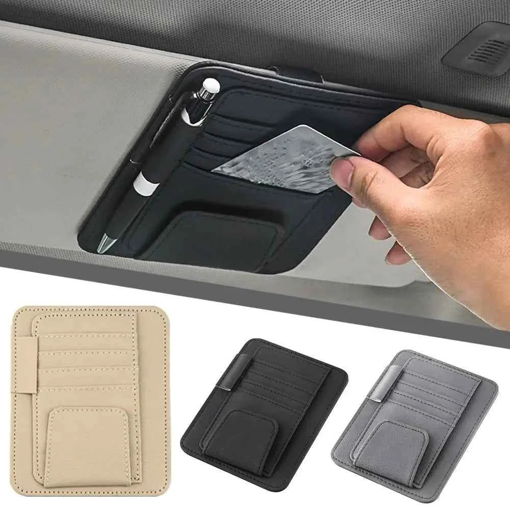 Car Sun Visor Organizer Card Storage