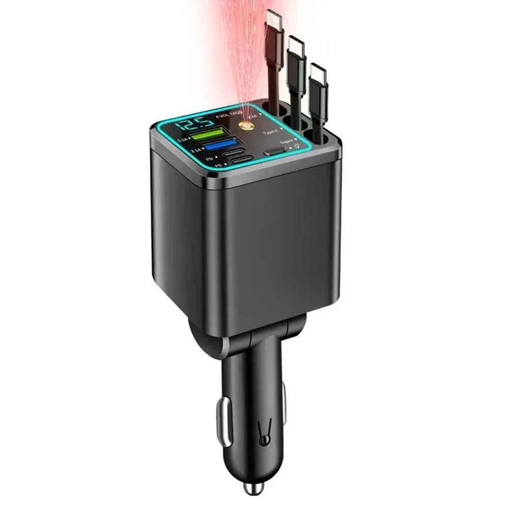 5 in 1 Retractable Car Charger
