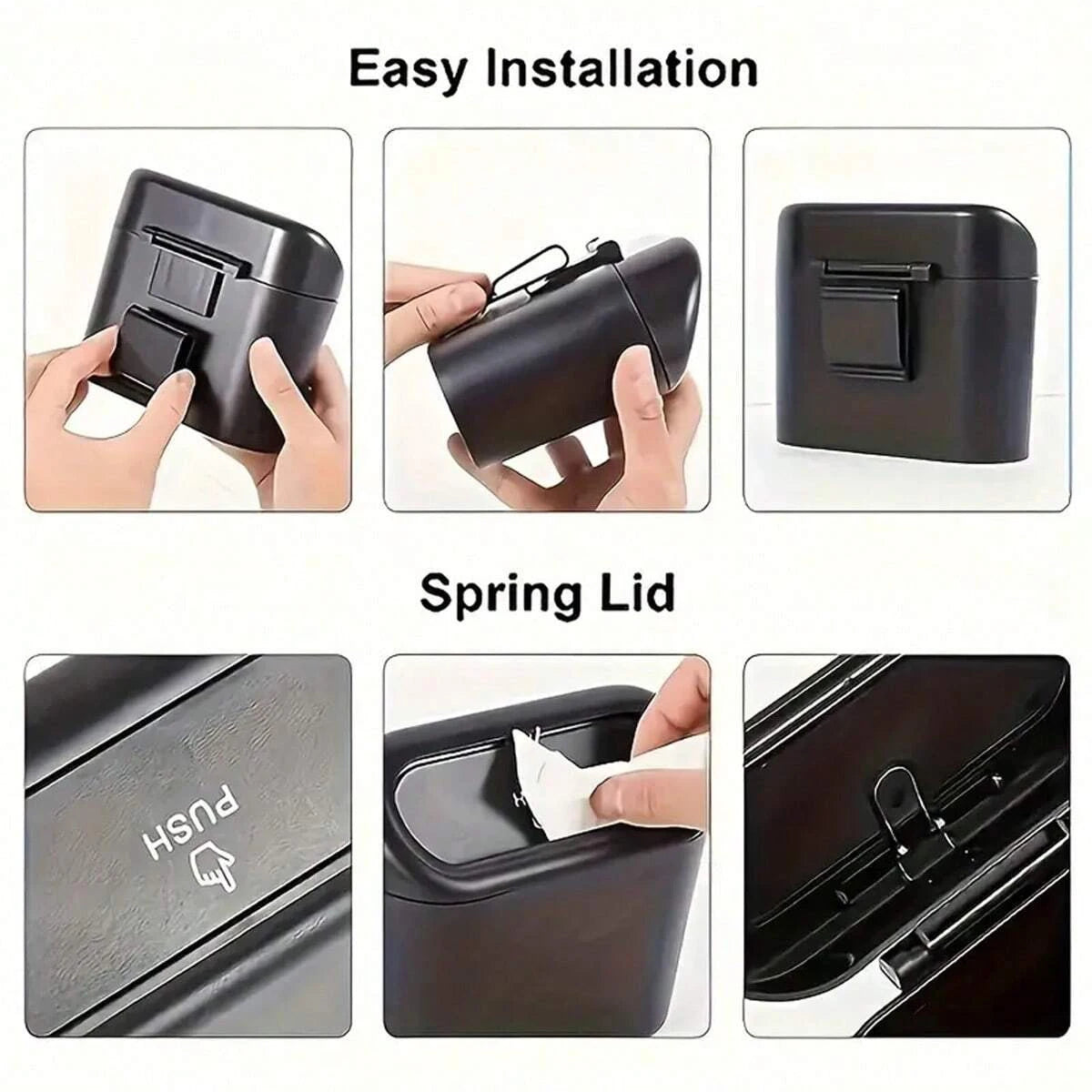 Trash Can With 4 Rolls of Garbage Bags