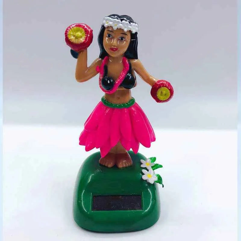 Solar Powered Hawaiian Girl Dashboard Decoration