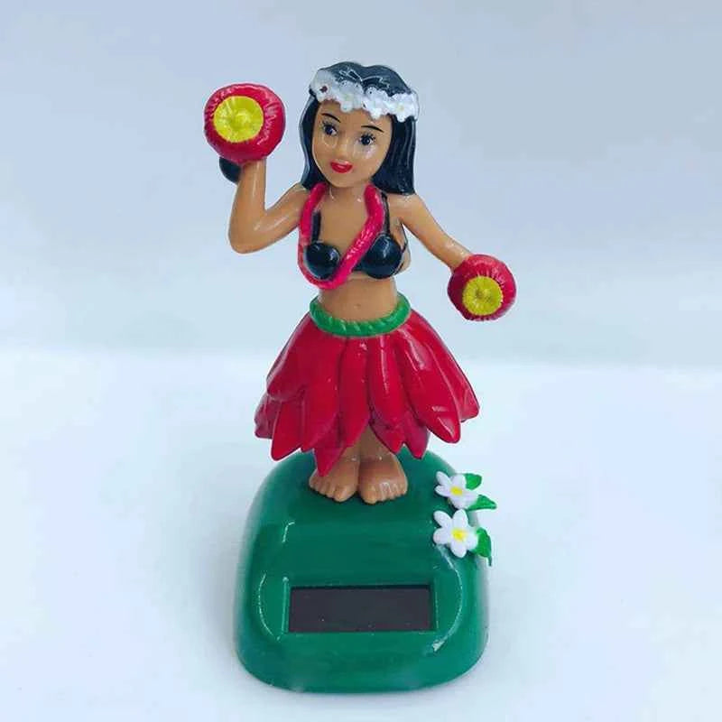 Solar Powered Hawaiian Girl Dashboard Decoration