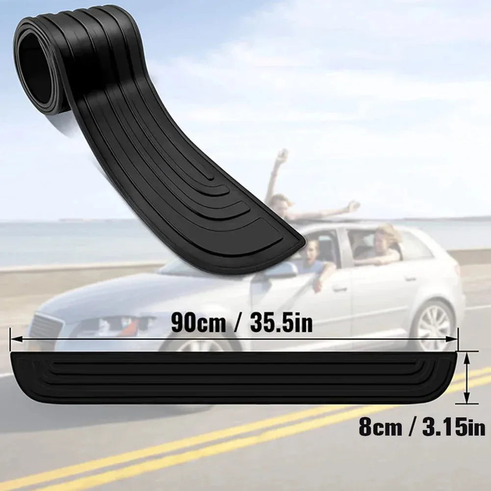 Universal Rear Rubber Bumper Guard Protector Strip