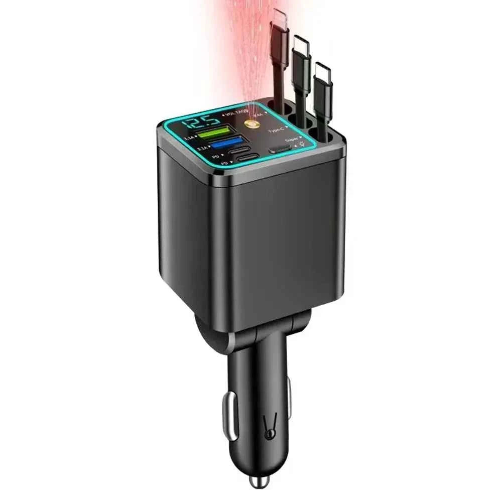 5 in 1 Retractable Car Charger