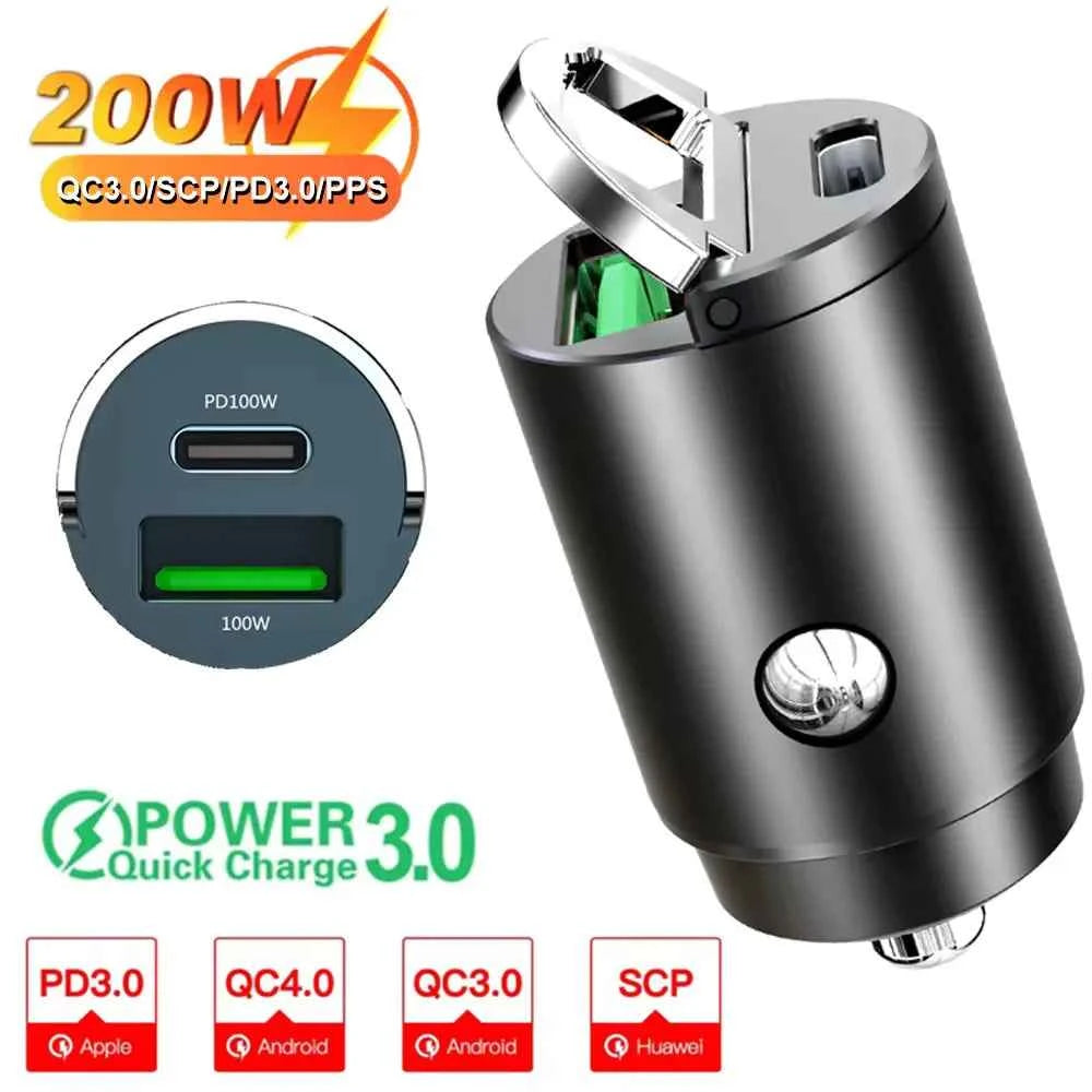 Mini Cigarette Lighter Car Charger 12-24V