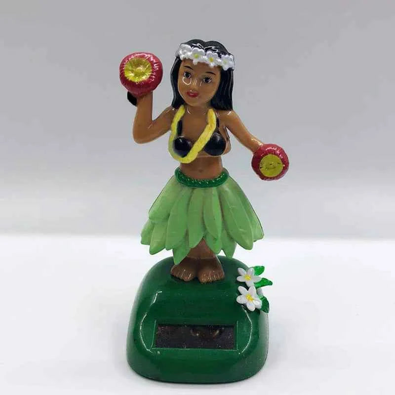 Solar Powered Hawaiian Girl Dashboard Decoration