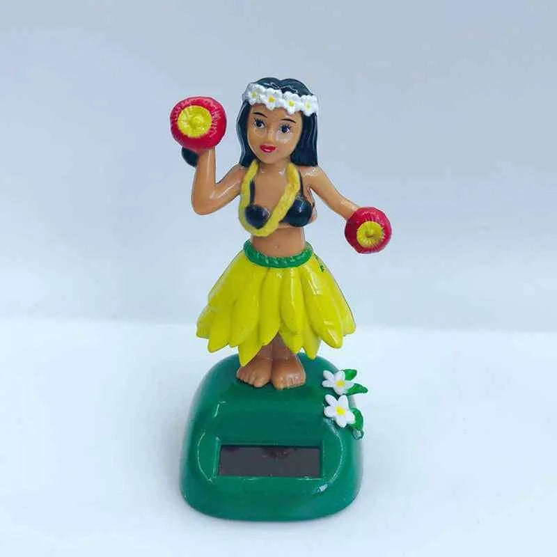 Solar Powered Hawaiian Girl Dashboard Decoration